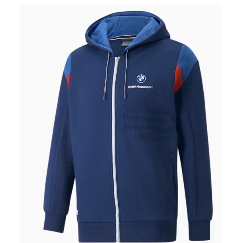 BMW MOTORSPORT‎ 2022/2023 HOODED JACKET PUMA Blue & Red Sz-Lg